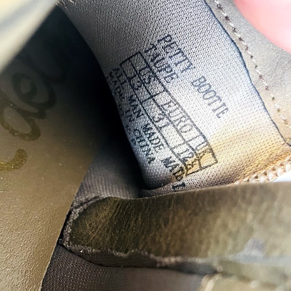 Sam Edelman Olive Green Petty Ankle Boots Size 13 - Picture 6 of 7